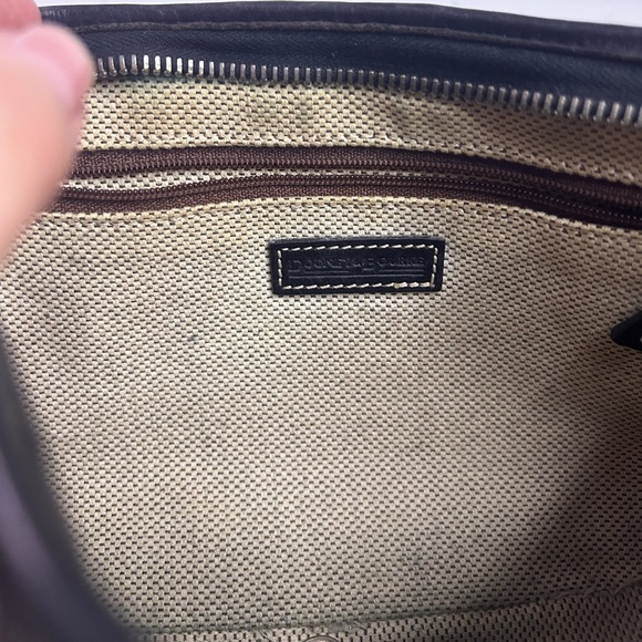 Dooney & Bourke Vintage Cloth Leather Trim Signature MonogramPurse Y2K-Pre Loved - Picture 15 of 16
